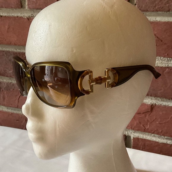 Gucci Bamboo Horsebit Sunglasses Made in Italy - Picture 3 of 12